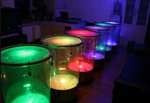 LED声控激光水鼓