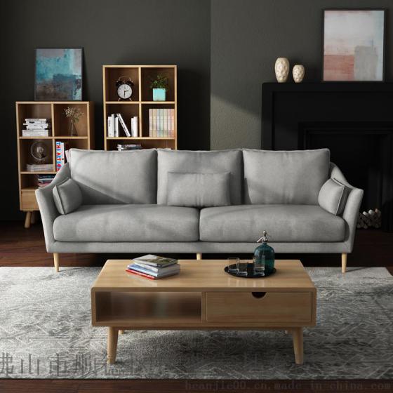 北欧宜家小户型家具现代简约三人双人单人位客厅沙发