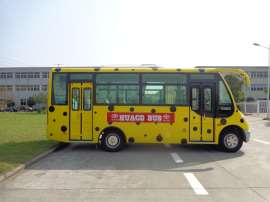 江苏无锡华新品牌HM6661CFN5X 6.6米 14-26座城市客车天然气客车