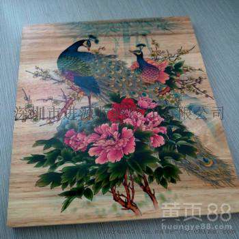 木板木制品木盒印刷木质材料印刷图案彩印加工高清UV平板打印