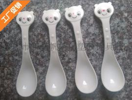 公仔头汤勺卡通勺创意可爱动物汤匙环保塑料勺子儿童餐具工厂批发