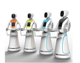 扬州市超凡机器人供应csj智能迎宾送餐机器人展会可租赁-艾米