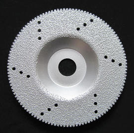 广通钎焊100型带孔齿金刚石碗磨片