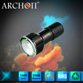 奥瞳ARCHON D32VR红光超强光电筒，潜水手电筒，水下摄影录像补光灯