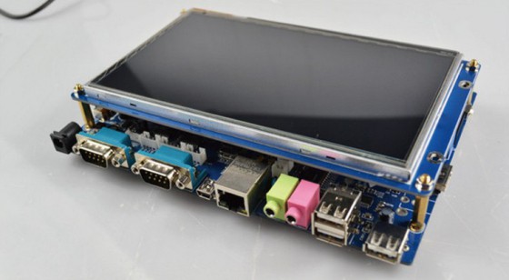 天嵌ARM嵌入式Cortex-A8三星TQ210V6开发板+7寸电容屏套装