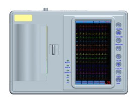 艾瑞康数字式六道彩屏心电图机ECG-6C