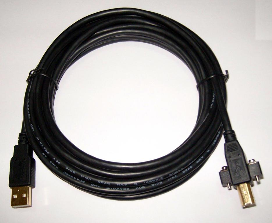 USB2.0 螺丝型打印线