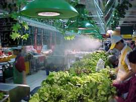 商场超市蔬菜水果喷雾加湿保鲜微雾机