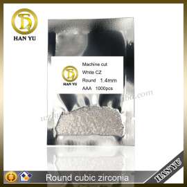 AAA 级 白色立方氧化锆2mm小圆形锆石梧州人造宝石现货出售