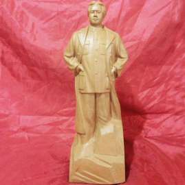 红色收藏人物手工雕塑陶瓷毛泽东摆件办公室装饰品风水镇宅工艺