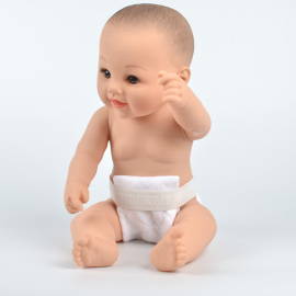 新款婴儿尿布带尿布扣 可调节 小宝宝尿布固定带 白色 全棉尿布带