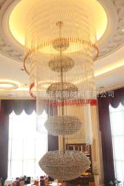 中元之光定制酒店时尚美观装饰灯大堂奢华水晶玻璃挂件吊灯