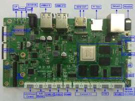 瑞芯微RK3288方案定制四核安卓主板CLK168