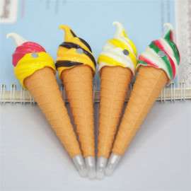 带磁铁冰箱贴 冰淇淋造型圆珠笔 创意礼品广告定做