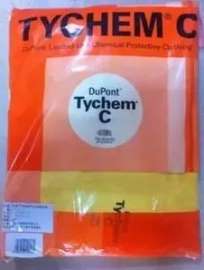 美国杜邦C级防化服Tychem 黄色防酸碱防辐射工作服化学防护服