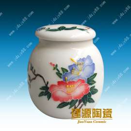 景德镇陶瓷蜜蜂罐厂家 陶瓷食品罐价格 陶瓷密封将军罐