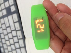 广州佛山硅胶礼品手环计时手表定制印刷LOGO