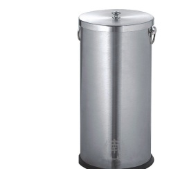 高身茶水桶 不锈钢茶水剩渣收集桶 排水滤渣垃圾桶