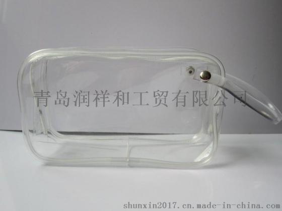 滨州PVC化妆品袋防水抗紫外线抗磨拉链大容量收纳