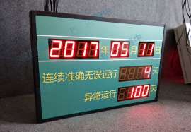 生产车间安全连续运行天数记录看板异常运行记录LED显示屏