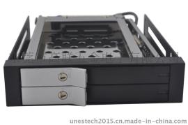 UNESTECH 2.5”软驱位两盘位，ST2523内置硬盘抽取盒