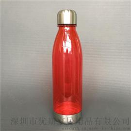 厂家定制高品质太空杯 塑料可乐瓶 提手户外tritan保龄球太空杯