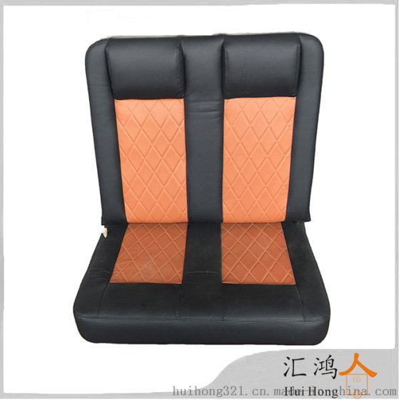 房车商务座椅隐形头枕放平当床定制双人折叠带阻尼平放双人床，HS-B3-2