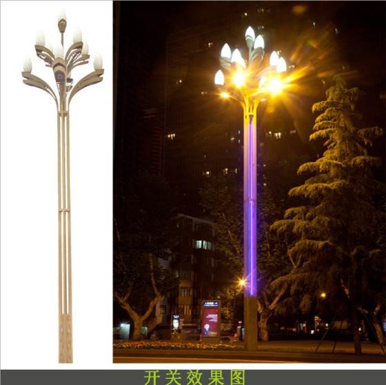 厂家直销八叉九火led玉兰灯10米12米14米景观玉兰灯