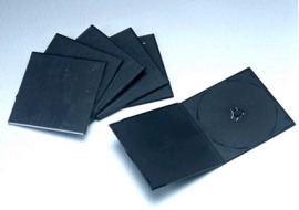 低价位黑色塑料PPDVD盒 (139*134-5.2mm)