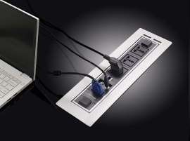 一体面板高端智能办公桌面电动插座（BTC-V）