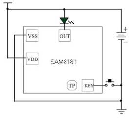 1路输出多段闪灯LED驱动IC-SAM8182