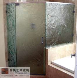 热熔玻璃 卫生间、浴室淋浴房隔断装饰