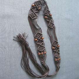 木珠编织腰带
