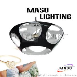 玛斯欧现代简约树脂材质皇冠艺术造型餐厅酒店装饰LED欧式吊灯MS-P1046