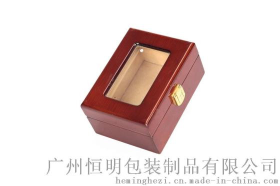 广州恒明包装亚克力天窗木漆光亮盒子
