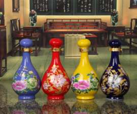 景德镇陶瓷酒瓶可以定做一斤青花瓷酒瓶批发