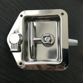 友航供应SD124-1S不锈钢汽车工具箱T型拉手面板锁