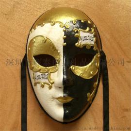 面具批发厂家销售威尼斯圆脸万圣节面具面具 化妆舞会面具