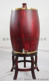 酒容器橡木高档不锈钢内胆酒桶 不同型号的展示酒桶