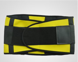 新款黄色运动健身护腰 弹力时尚举重登山腰部护具厂家直销