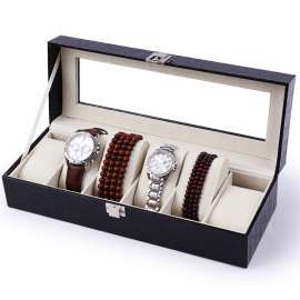 东莞厂家定制高档手表盒两只装pu手表收纳盒 高档拉链手表包