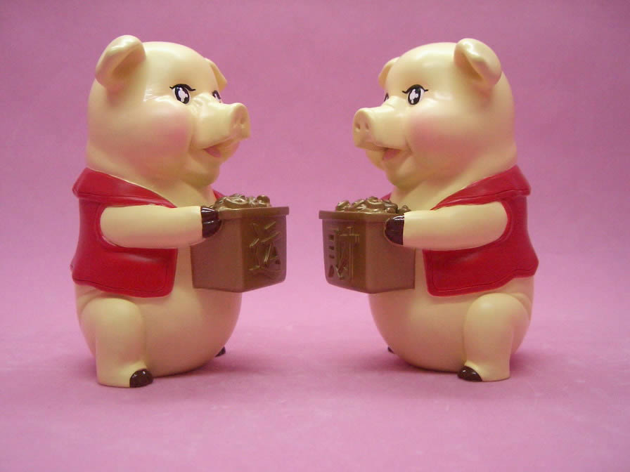 2007年吉祥物运财猪、招财猪、猪钱罐