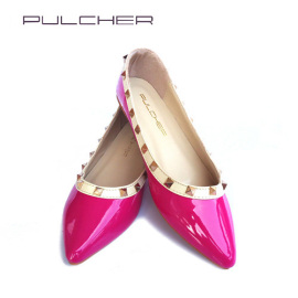 Pulcher中大码女鞋质量保证铆钉单鞋速卖通淘代销