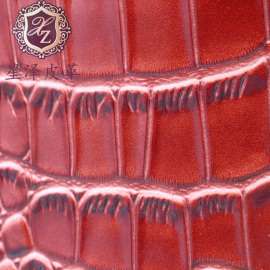 仿超纤鳄鱼纹pvc皮革 箱包鞋用人造革
