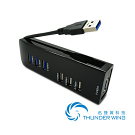 4口USB3.0+3口USB2.0集线器 USB3.0/USB2.0 HUB