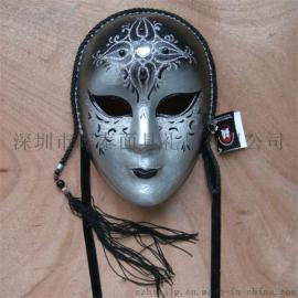 面具批发厂家销售威尼斯圆脸万圣节面具面具 化妆舞会面具
