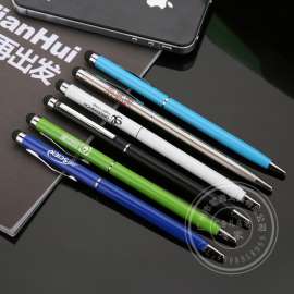 订制LOGO金属电容笔 圆珠笔油笔 定制笔厂