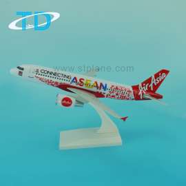 亚洲航空“东盟号”A320仿真25cm静态航模 塑料飞机模型