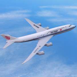 新款19厘米B747-8中国航空飞机模型礼品 比例定制ABS树脂材料飞模
