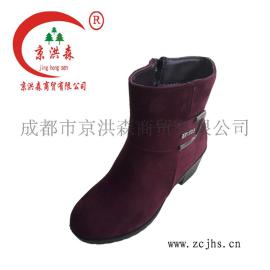 老北京棉靴，京洪森正品聚氨底保暖透气时尚女靴